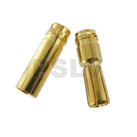 Q-C-0021  Quantum Φ5.0 mm Gold Plated Bullet Connectors  